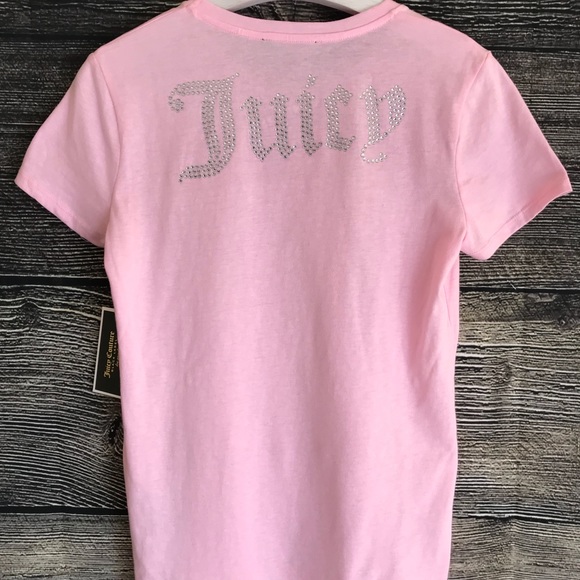 Juicy Couture Black Label LA T-Shirt Pink Large - Picture 7 of 8
